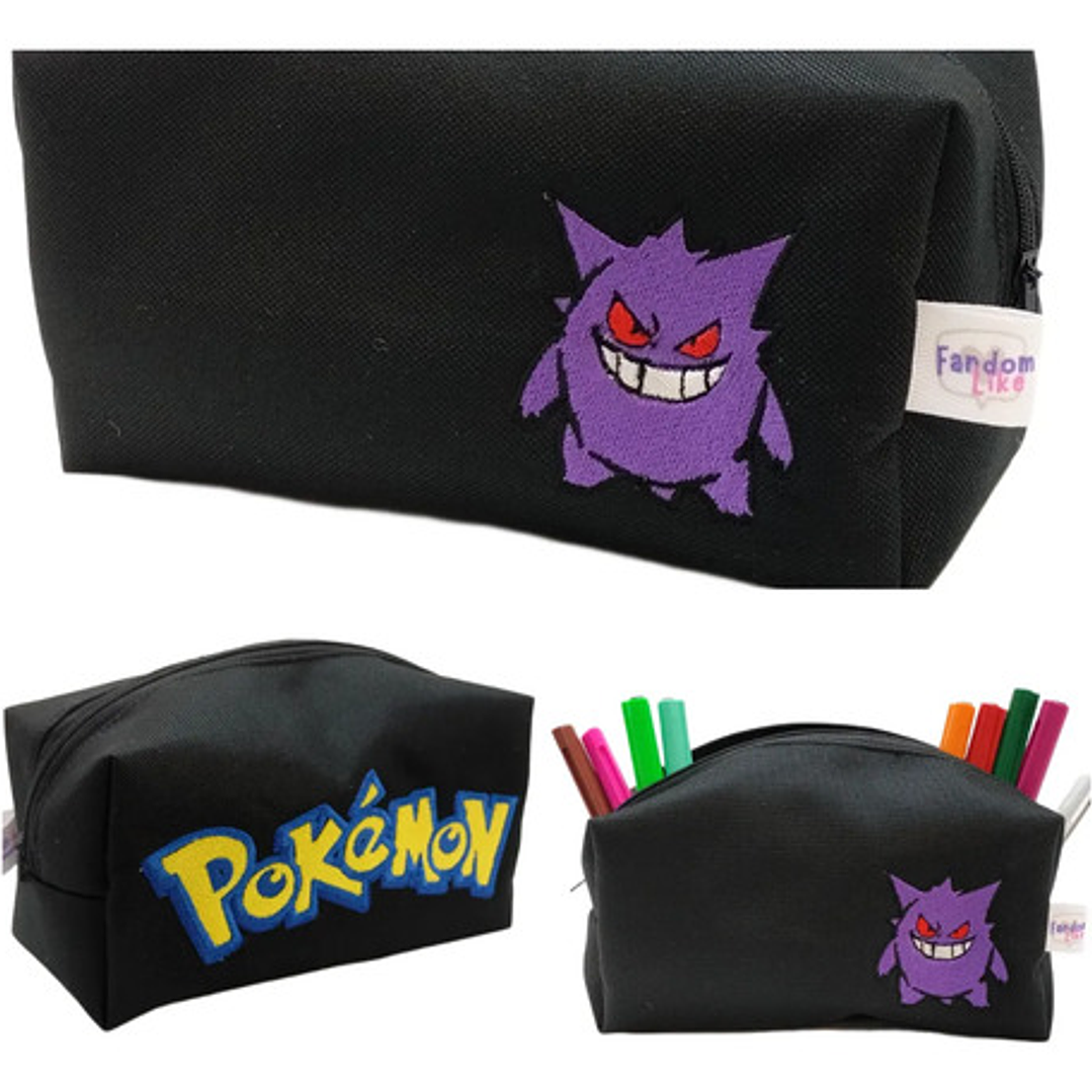 Estuche Bordado Gengar Negro 6