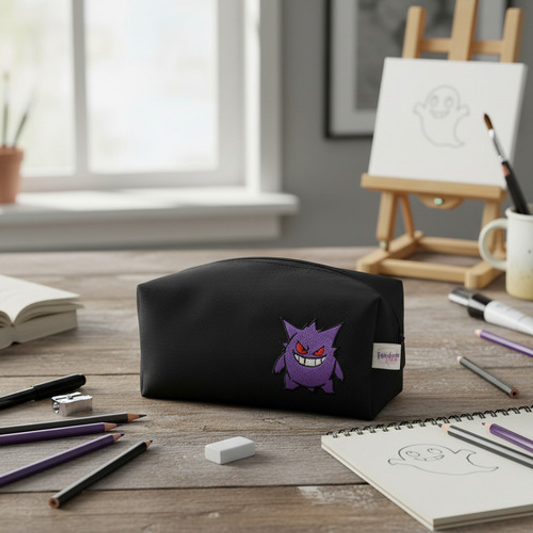 Estuche Bordado Gengar Negro 7