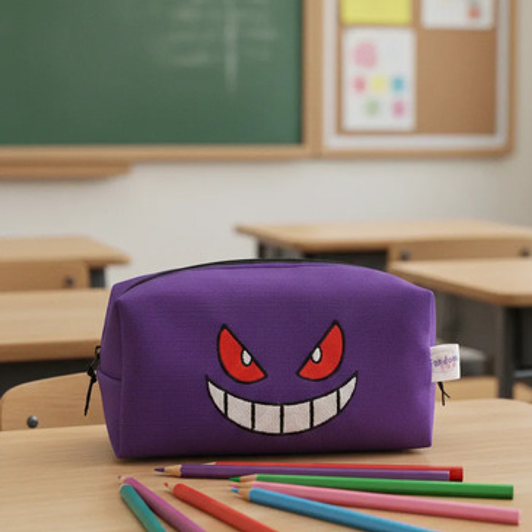 Estuche Bordado Gengar morado 3