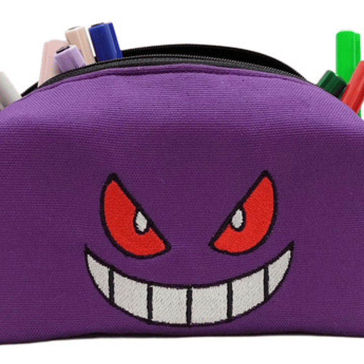 Estuche Bordado Gengar morado 4