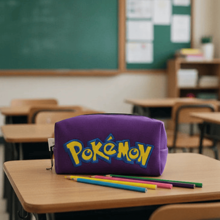 Estuche Bordado Gengar morado 5