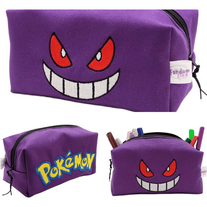 Estuche Bordado Gengar morado 6