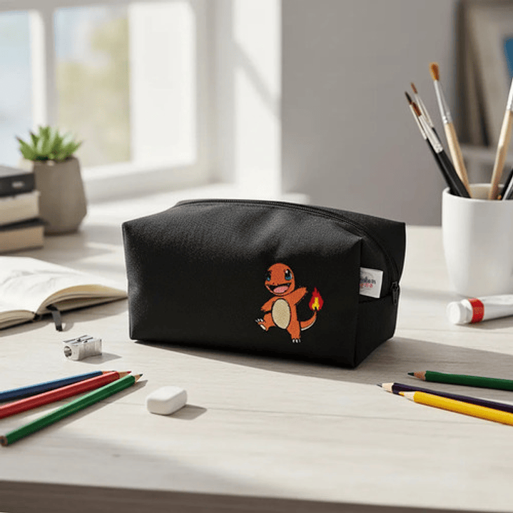 Estuche Lona Anti-fluidos Bordado Charmander - Anime Gamer 3