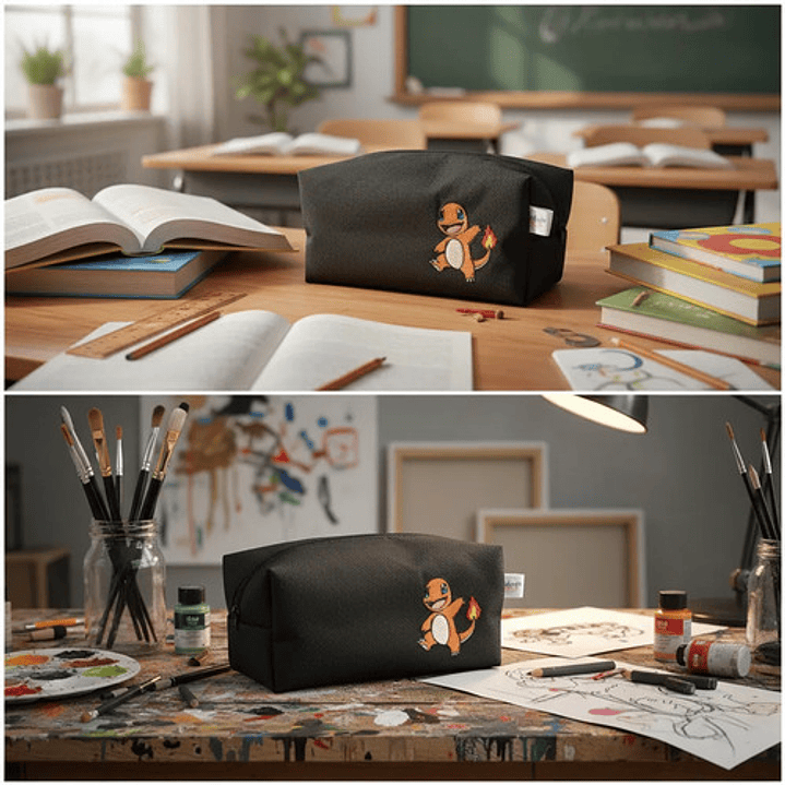 Estuche Lona Anti-fluidos Bordado Charmander - Anime Gamer 6