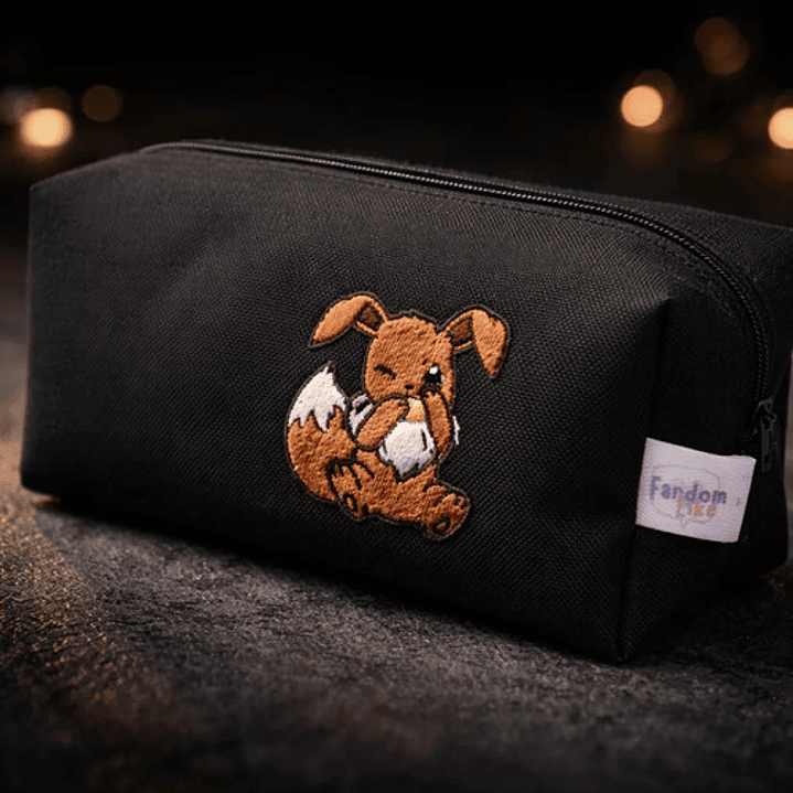 Estuche Lona Anti-fluidos Bordado Eevee - Anime Gamer 5