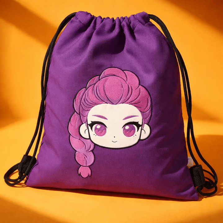 Bolso/morral Rumi De Huntrix Bordado Lona Anti-fluidos 2