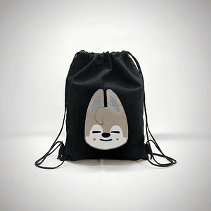 Bolso/morral K-pop Stray Kids Wolfchan Bordado Lona