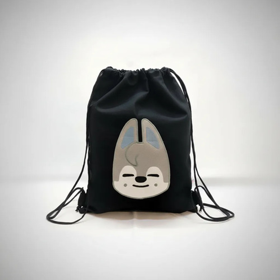 Bolso/morral K-pop Stray Kids Wolfchan Bordado Lona 1