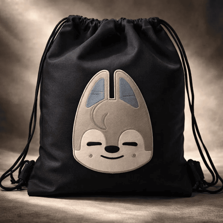 Bolso/morral K-pop Stray Kids Wolfchan Bordado Lona 7