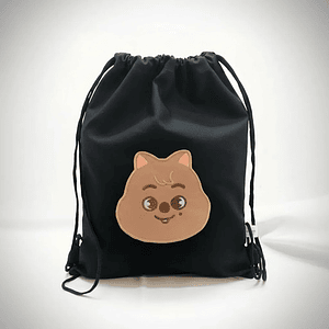 Bolso/morral K-pop Stray Kids Han Quokka Bordado Lona
