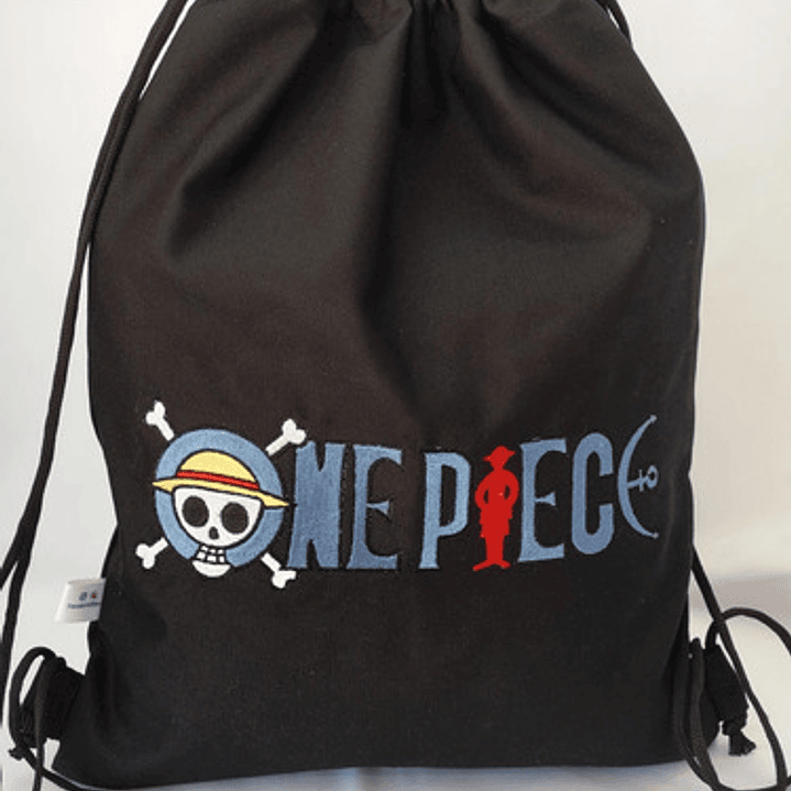 Bolso/morral Anime One Piece Jolly Roger Bordado Lona 6