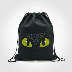 Bolso/morral Chimuelo Toothless Bordado Lona