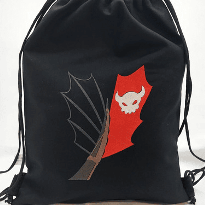 Bolso/morral Chimuelo Toothless Bordado Lona 2