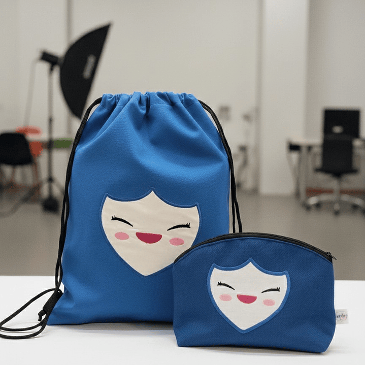 Pack K-pop Morral + Estuche Bordado lona Tzuvely | Tzuyu de Twice 1