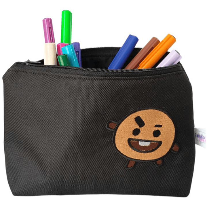 Estuche K-pop Bt21 Shooky Bordado Lona Anti-fluido 4