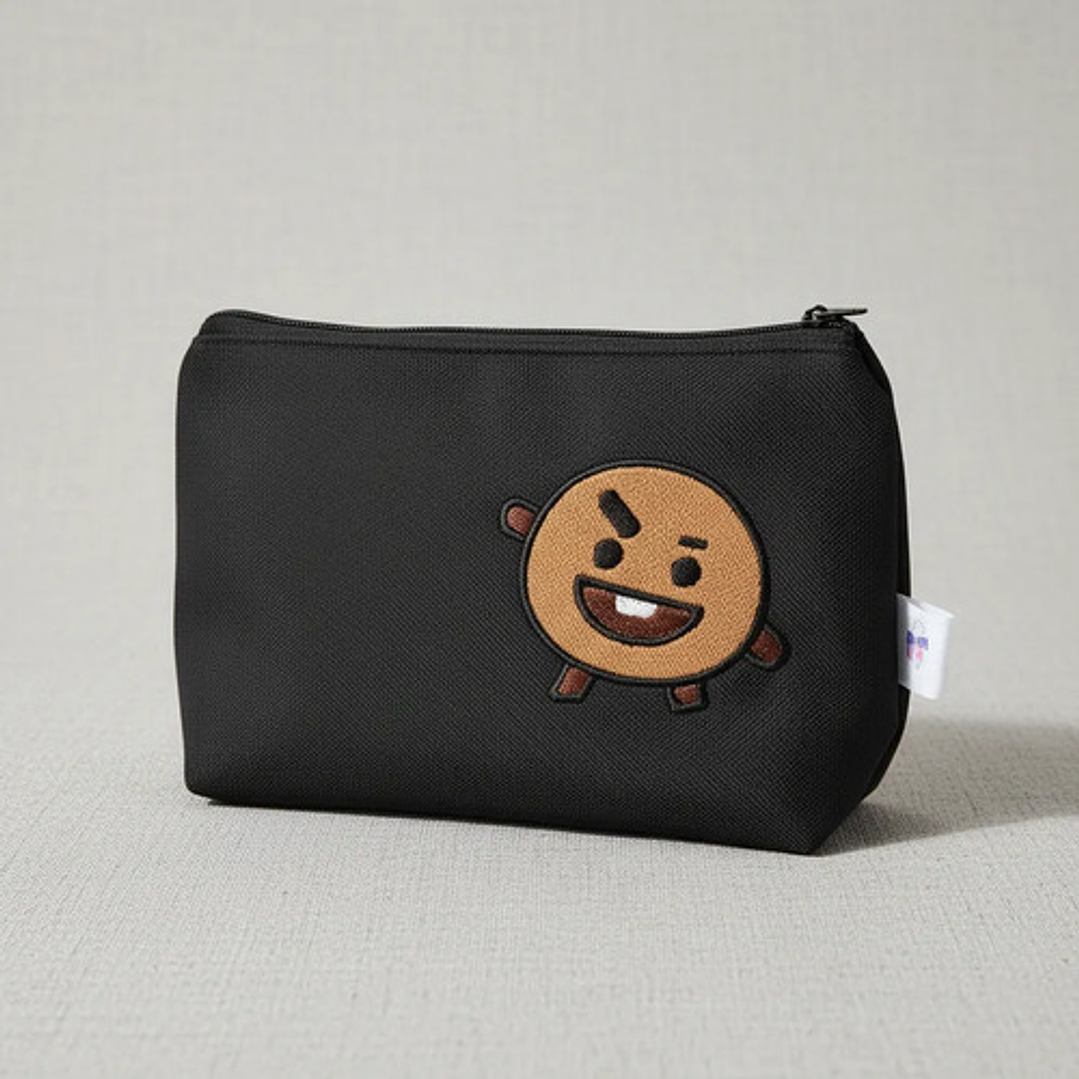 Estuche K-pop Bt21 Shooky Bordado Lona Anti-fluido 6