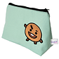 Estuche K-pop Bt21  Shooky  Bordado Lona Anti-fluido Verde Lima - Miniatura 2