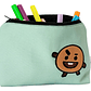 Estuche K-pop Bt21  Shooky  Bordado Lona Anti-fluido Verde Lima - Miniatura 6