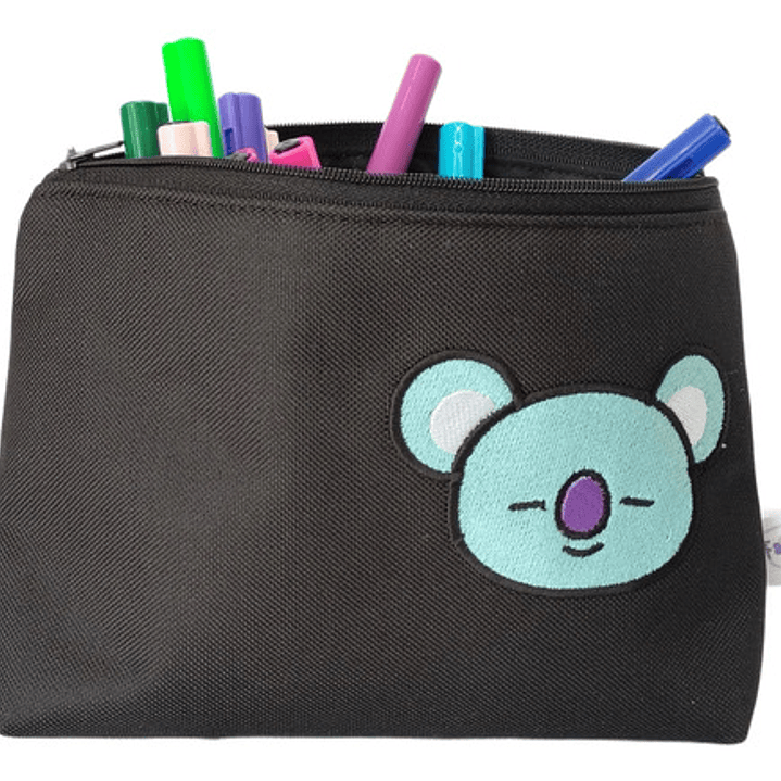 Estuche K-pop Bt21  Koya  Bordado Lona Anti-fluido 4