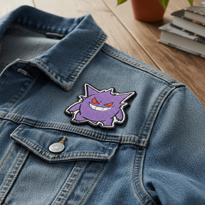 Parche Bordado Gengar | Termoadhesivo 2