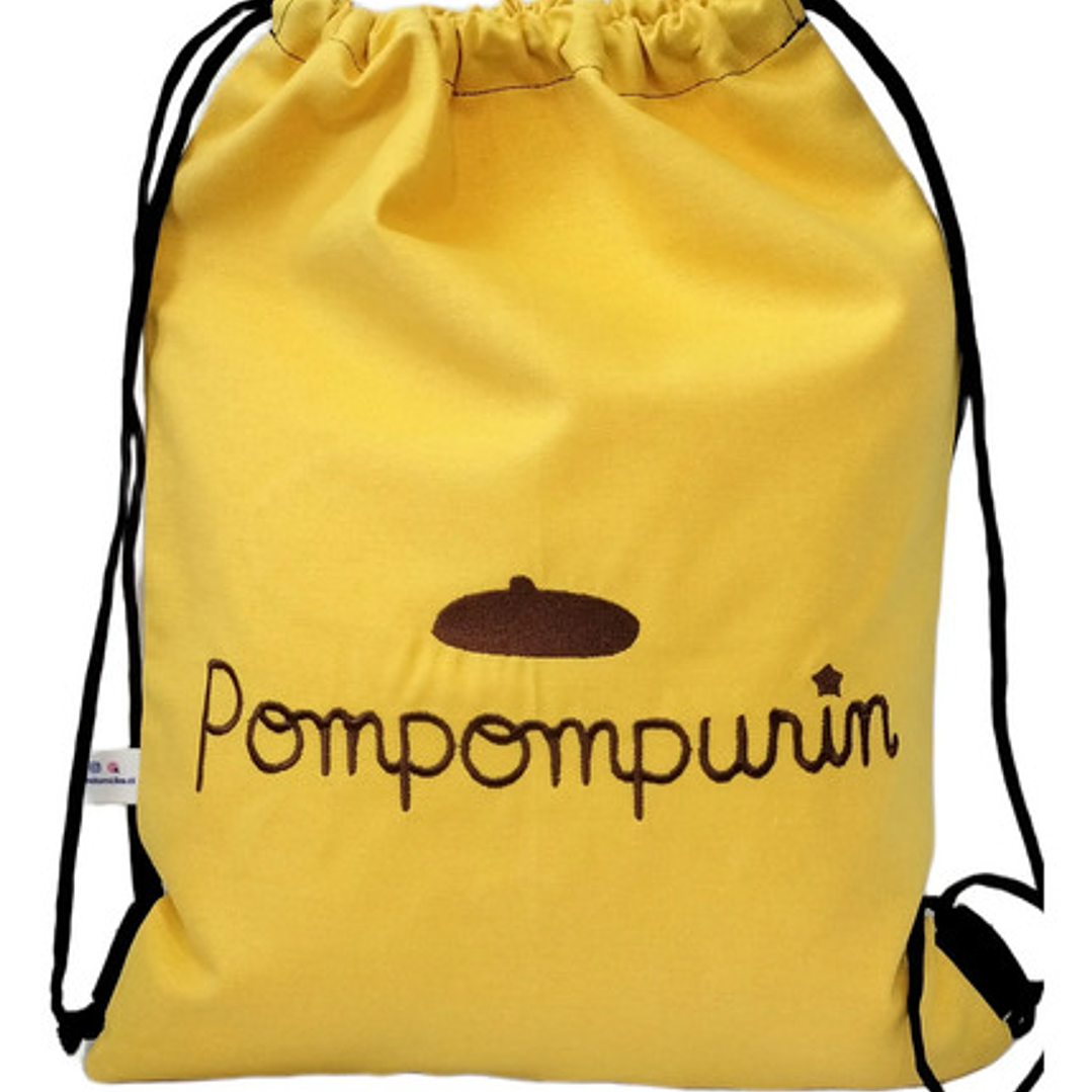 Bolso/morral Pompompurin Bordado Lona Anti-fluido 3