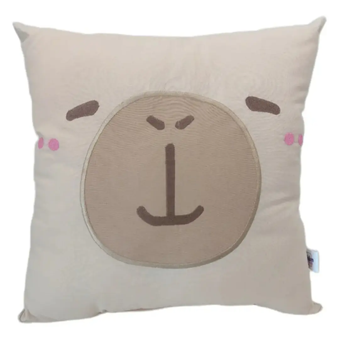 Cojín Bordado Capibara Carpincho Kawaii Varios Colores 1