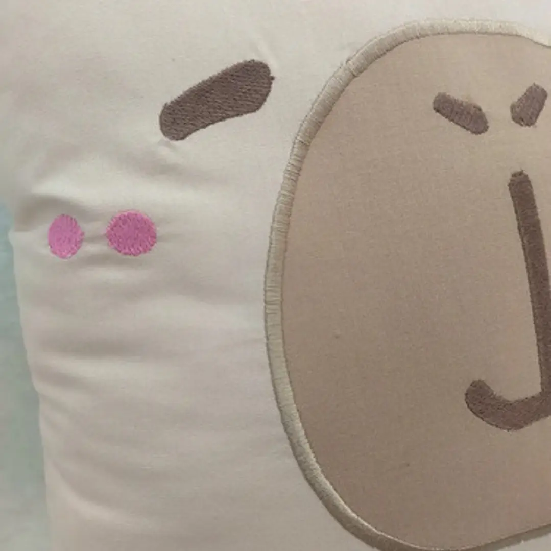 Cojín Bordado Capibara Carpincho Kawaii Varios Colores 2