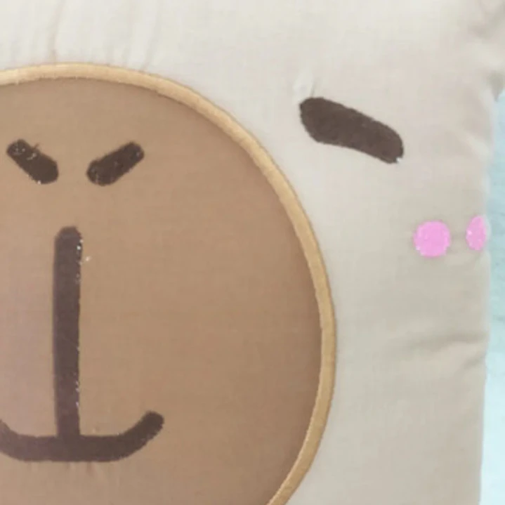 Cojín Bordado Capibara Carpincho Kawaii Varios Colores 2