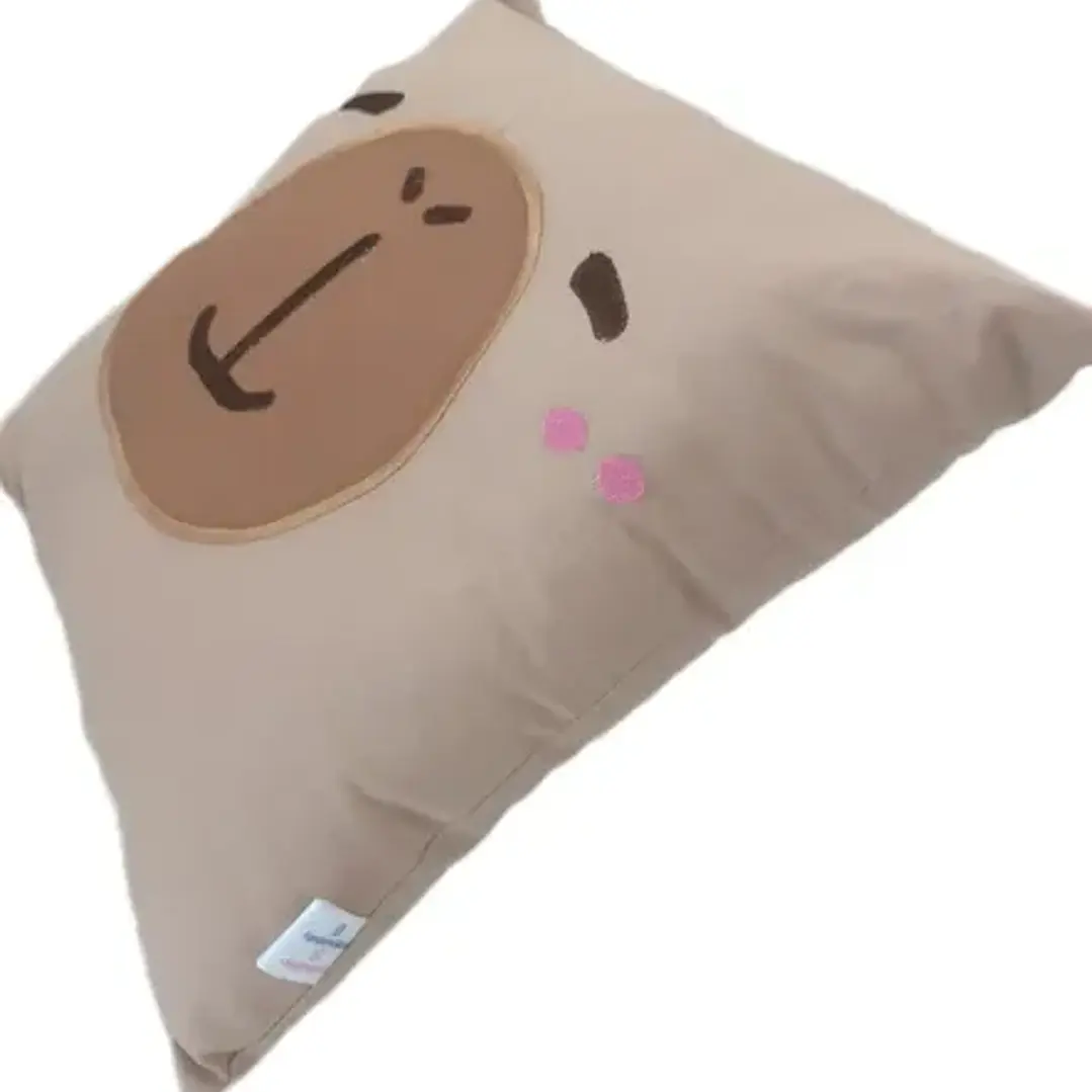 Cojín Bordado Capibara Carpincho Kawaii Varios Colores 3