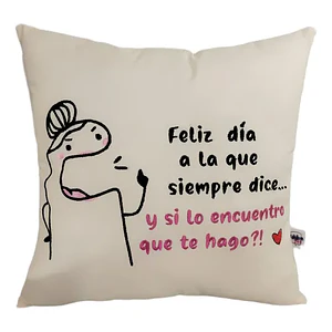 Regalo Día De La Madre | Cojín Bordado Reversible Super Mamá