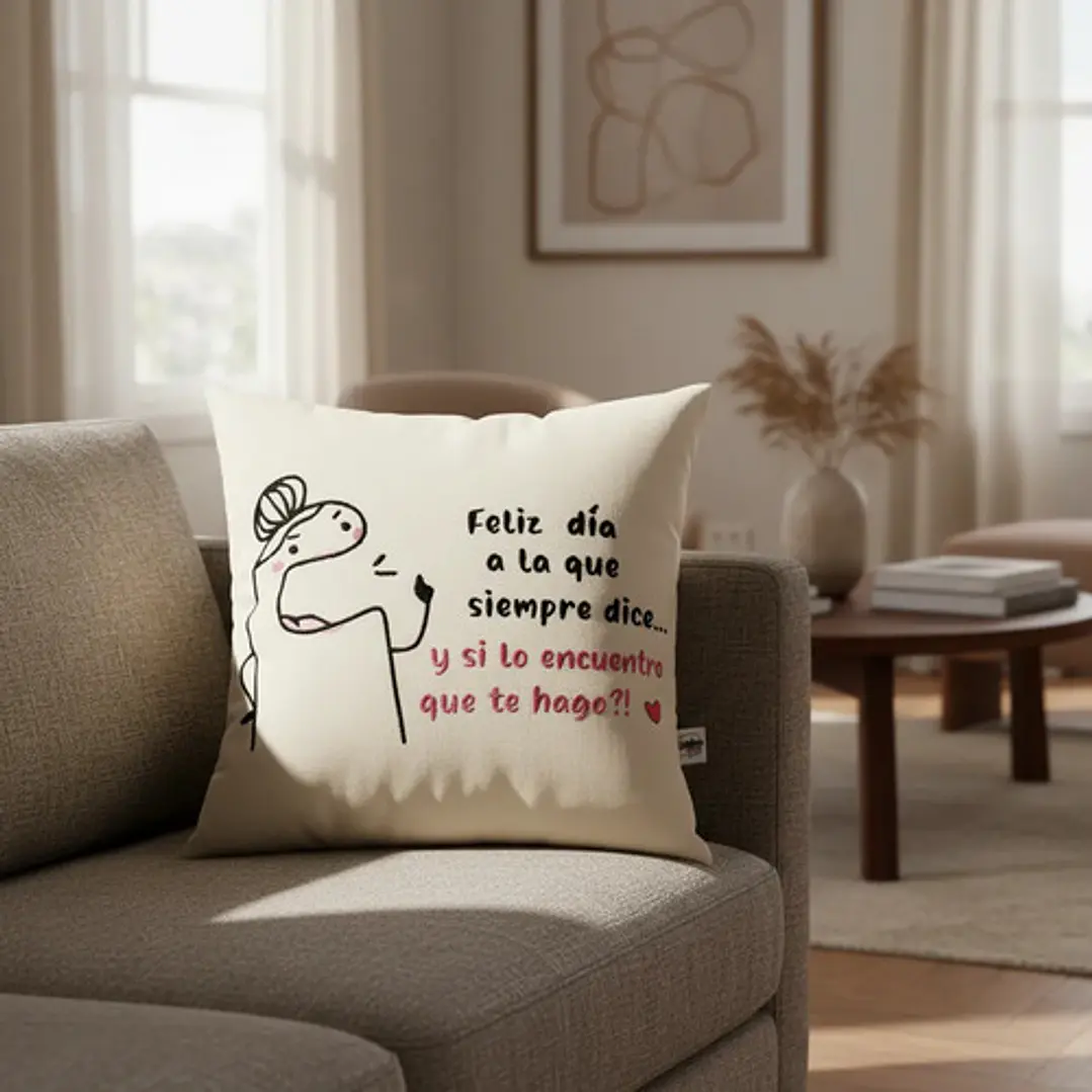 Regalo Día De La Madre | Cojín Bordado Reversible Super Mamá 4