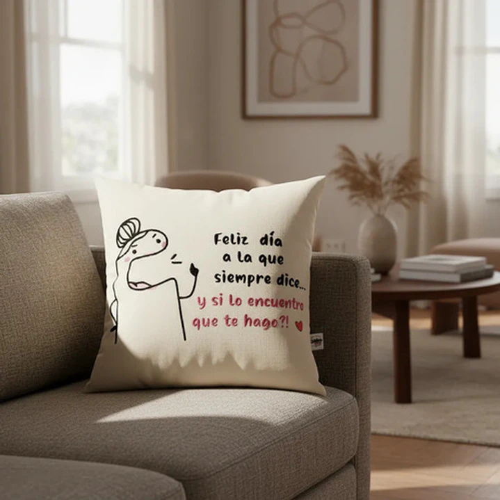 Regalo Día De La Madre | Cojín Bordado Reversible Super Mamá 4