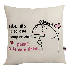 Regalo Día De La Madre - Cojín Bordado Reversible Super Mamá