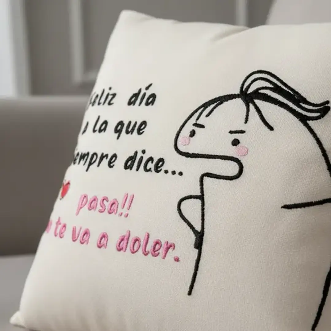 Regalo Día De La Madre - Cojín Bordado Reversible Super Mamá 6