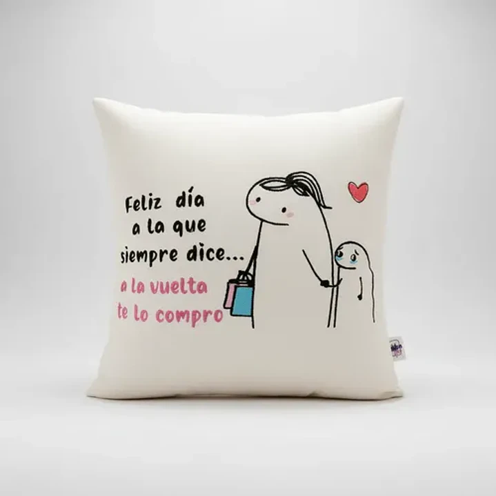 Regalo Día De La Madre . Cojín Bordado Reversible Super Mamá 7