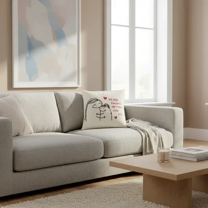 Regalo Día De La Madre  Cojín Bordado Reversible Super Mamá 3