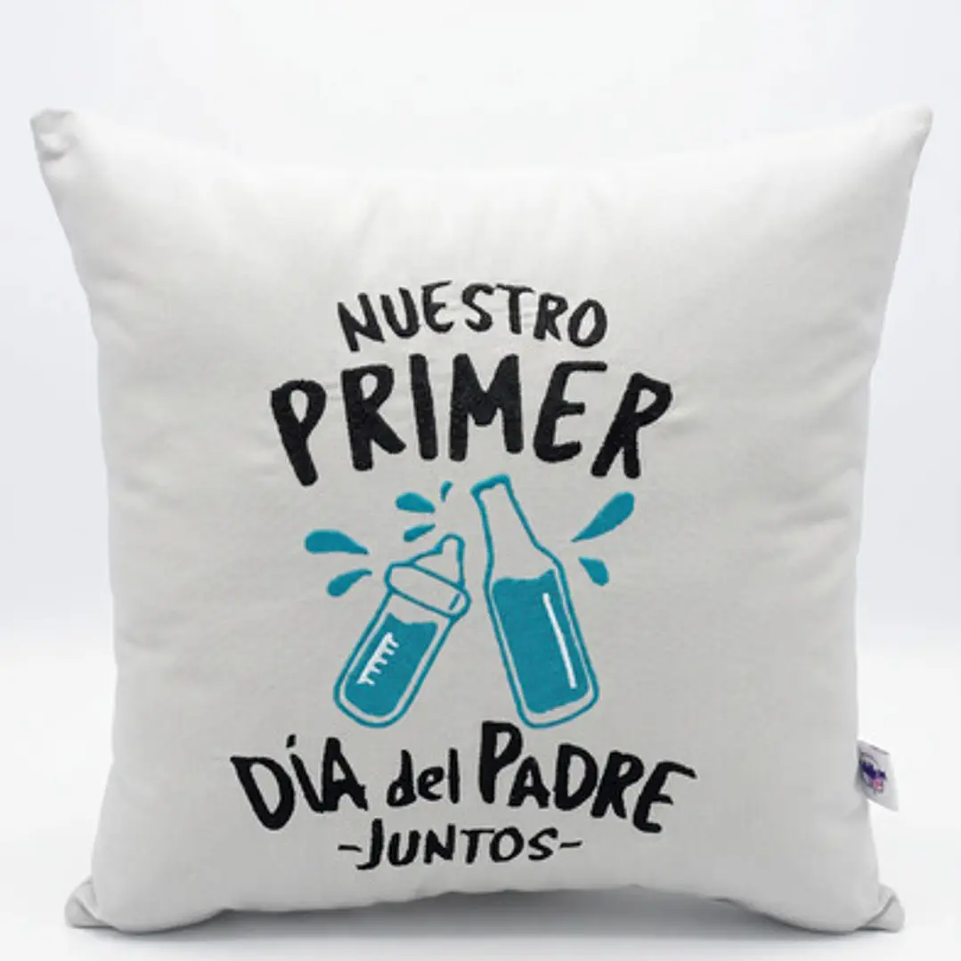 Cojín Primer Día Del Padre Bordado Regalo Papá Primerizo 1