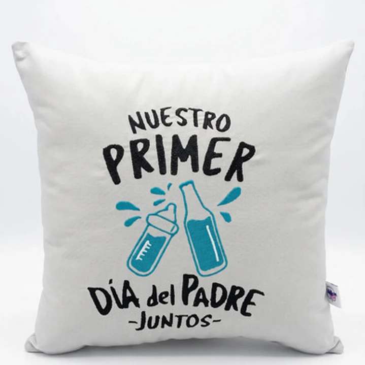 Cojín Primer Día Del Padre Bordado Regalo Papá Primerizo 1