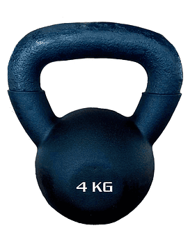 Kettlebell / pesa rusa - acero/neopreno - 4 KG 