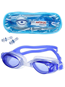 Lente natación infantil - Filtro UV - Antiniebla - AZULINO