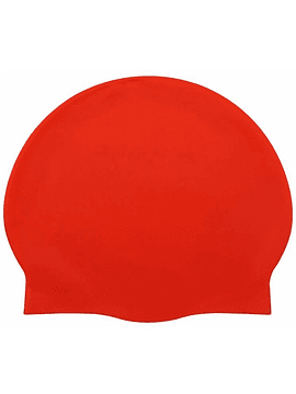 Gorro natación silicona - ROJO