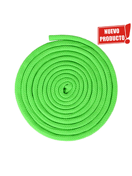 Cuerda de gimnasia rítmica - 3 m x 10 mm - VERDE FLÚOR