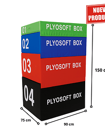 Set 4 cajones pliométricos apilables 