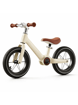 Bicicleta equilibrio sin pedales - aro 14 - BLANCO / CAFÉ