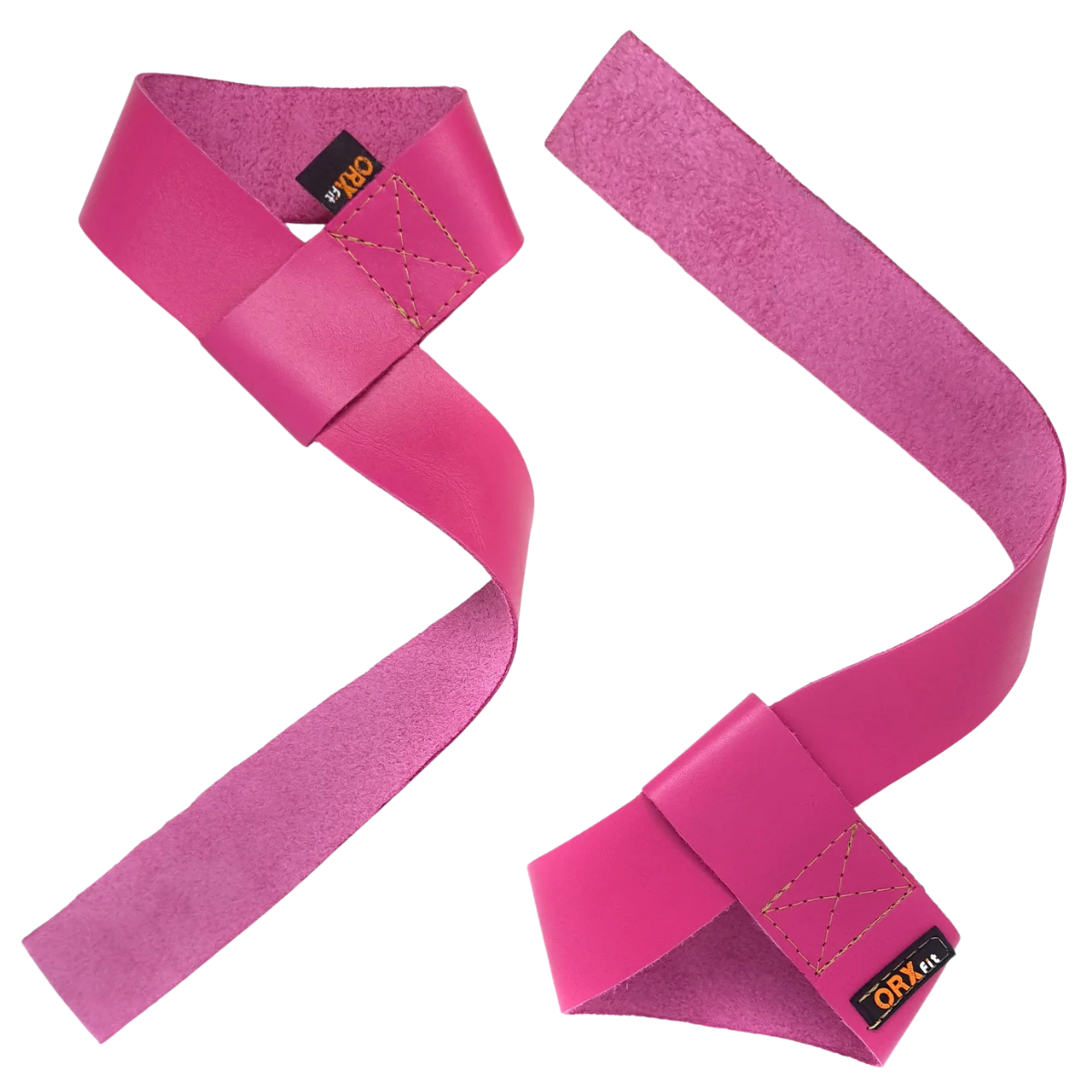 Straps ORX Pink Cuero | Más Agarre para Levantar Más Peso