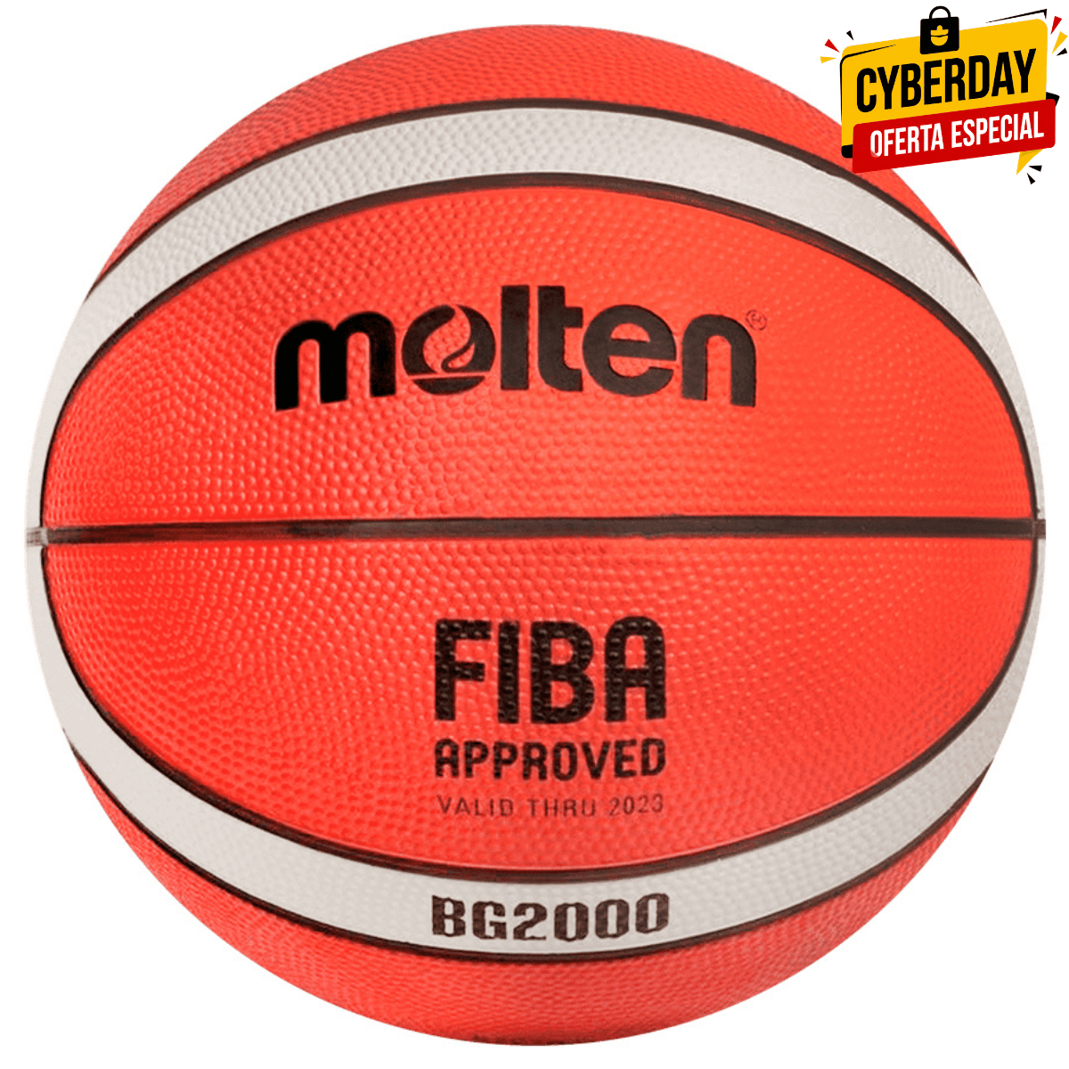Balón Básquetbol Molten BG2000 N°6 Oficial – Resistente para Entrenamiento Indoor y Outdoor