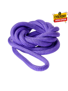 Cuerda de gimnasia rítmica - 3 m x 10 mm - PÚRPURA