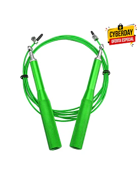 Speed rope / cuerda velocidad mango aluminio - 3 metros - VERDE