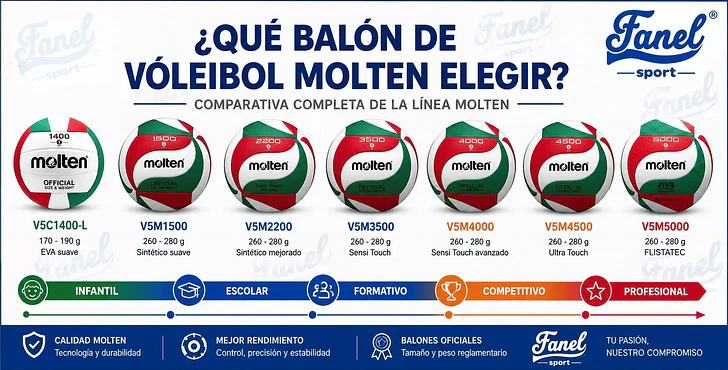 ¿Qué balón de vóleibol Molten elegir?