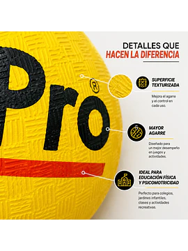 Balón Multipropósito MaxPro N°6 | Goma Texturizada para Entrenamiento y Recreación
